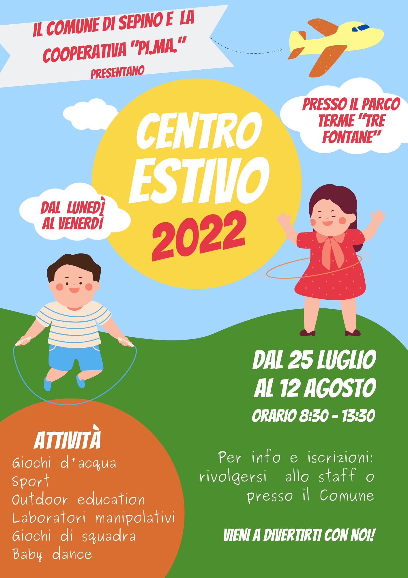 Manifesto Centro Estivo 2022